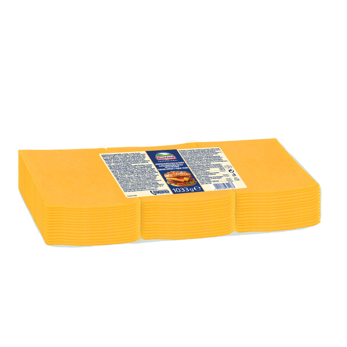 Brânză Topită Felii cu Cheddar