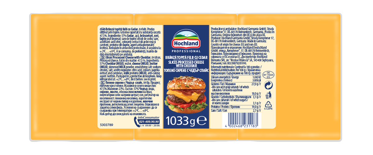 Felii Cheddar Slice-on-Slice