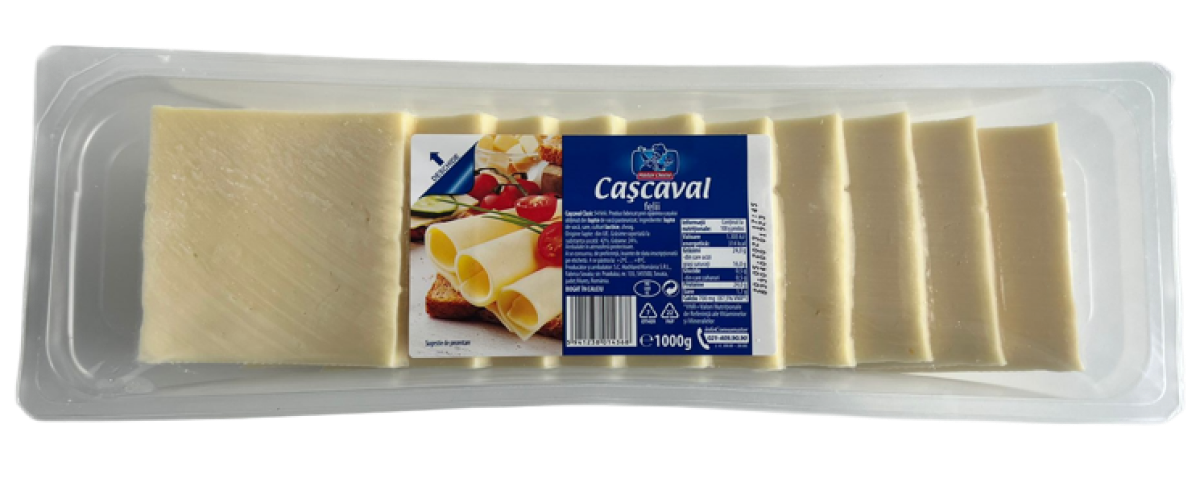 Cașcaval Clasic Felii pentru Pane